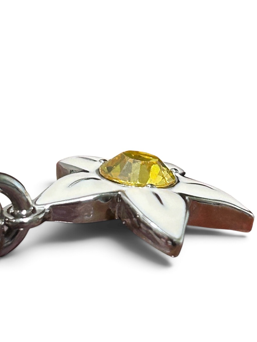 COACH Enameled Flower Bag Charm Keyring - Picture 4 of 5